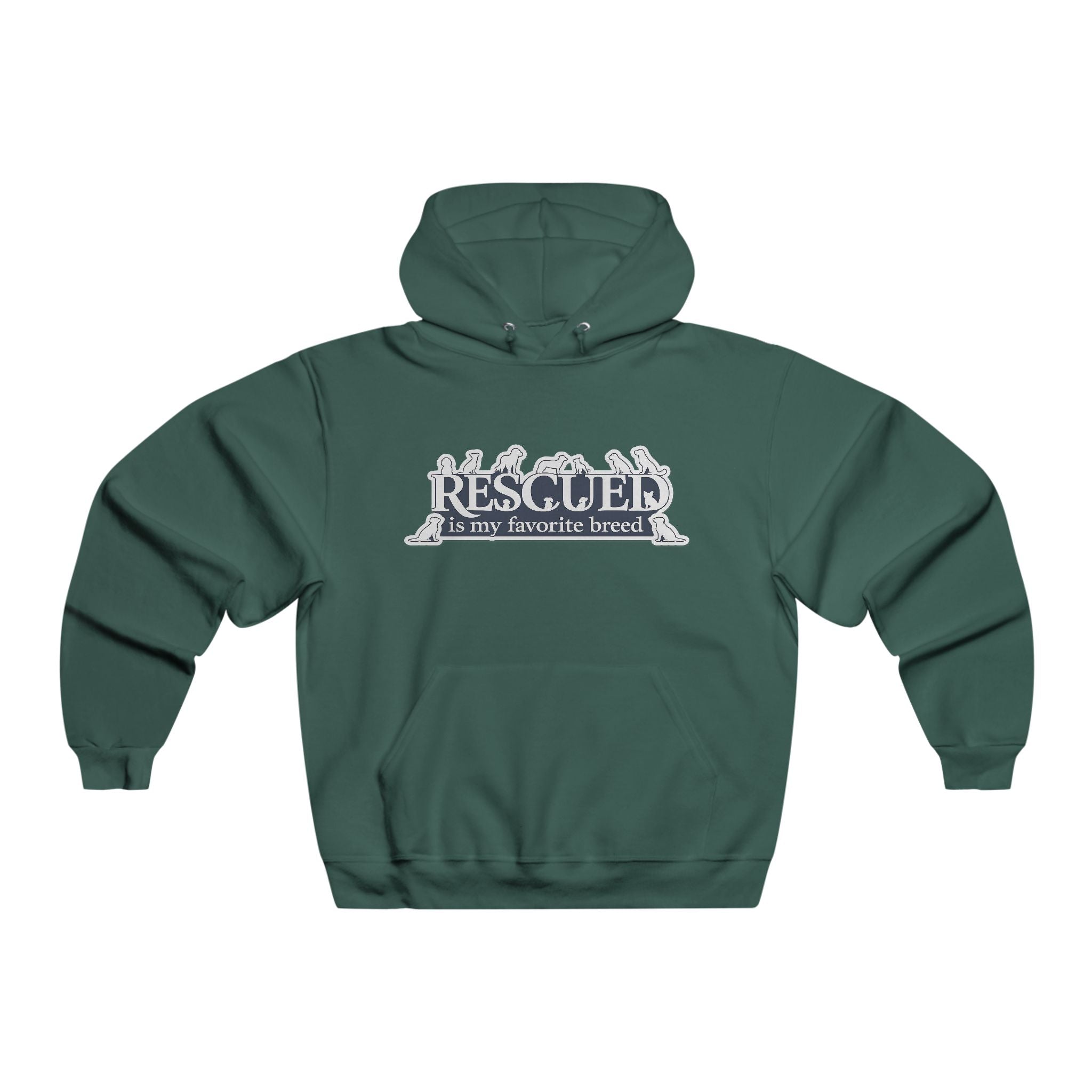 Rescuer Hoodie — "Rescuer is my favorite breed" Rescue Dog Lover Sweatshirt