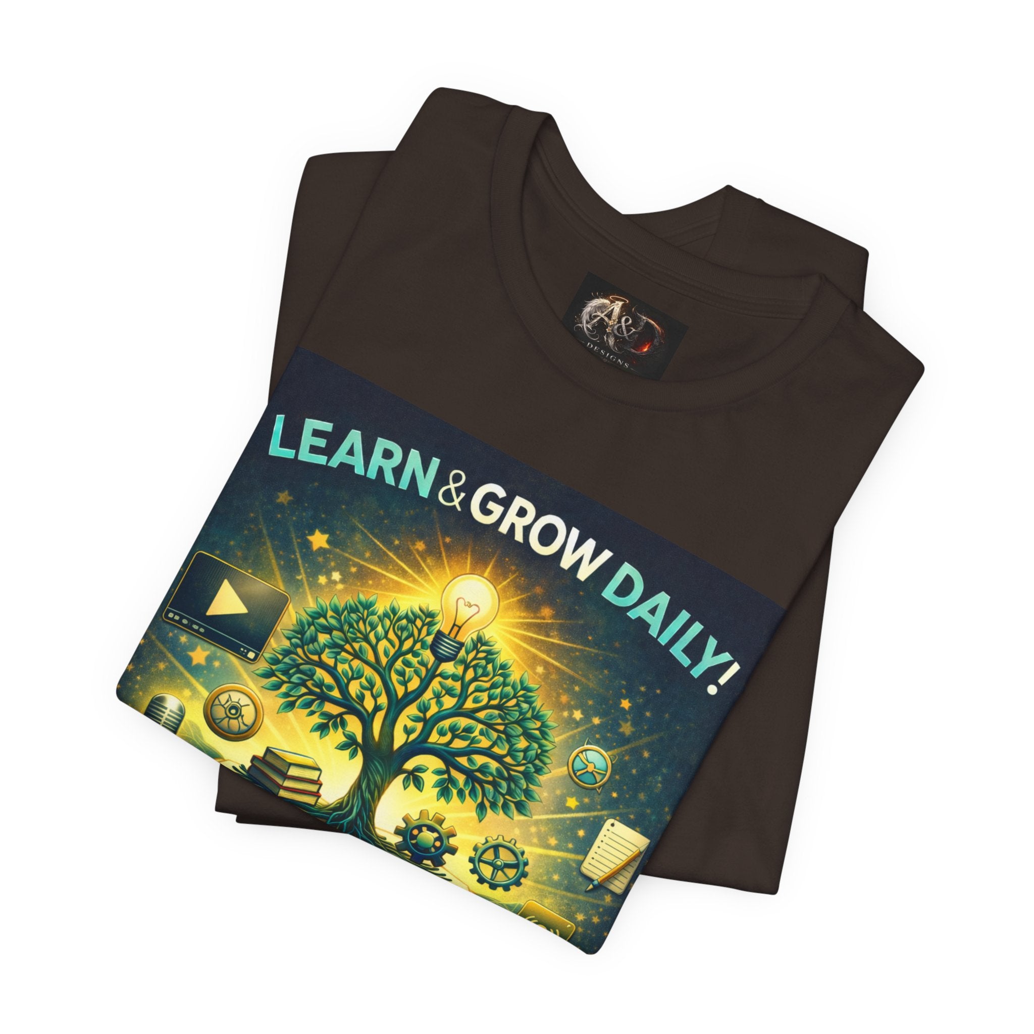 Learn and Grow Daily - One Sided - Tee