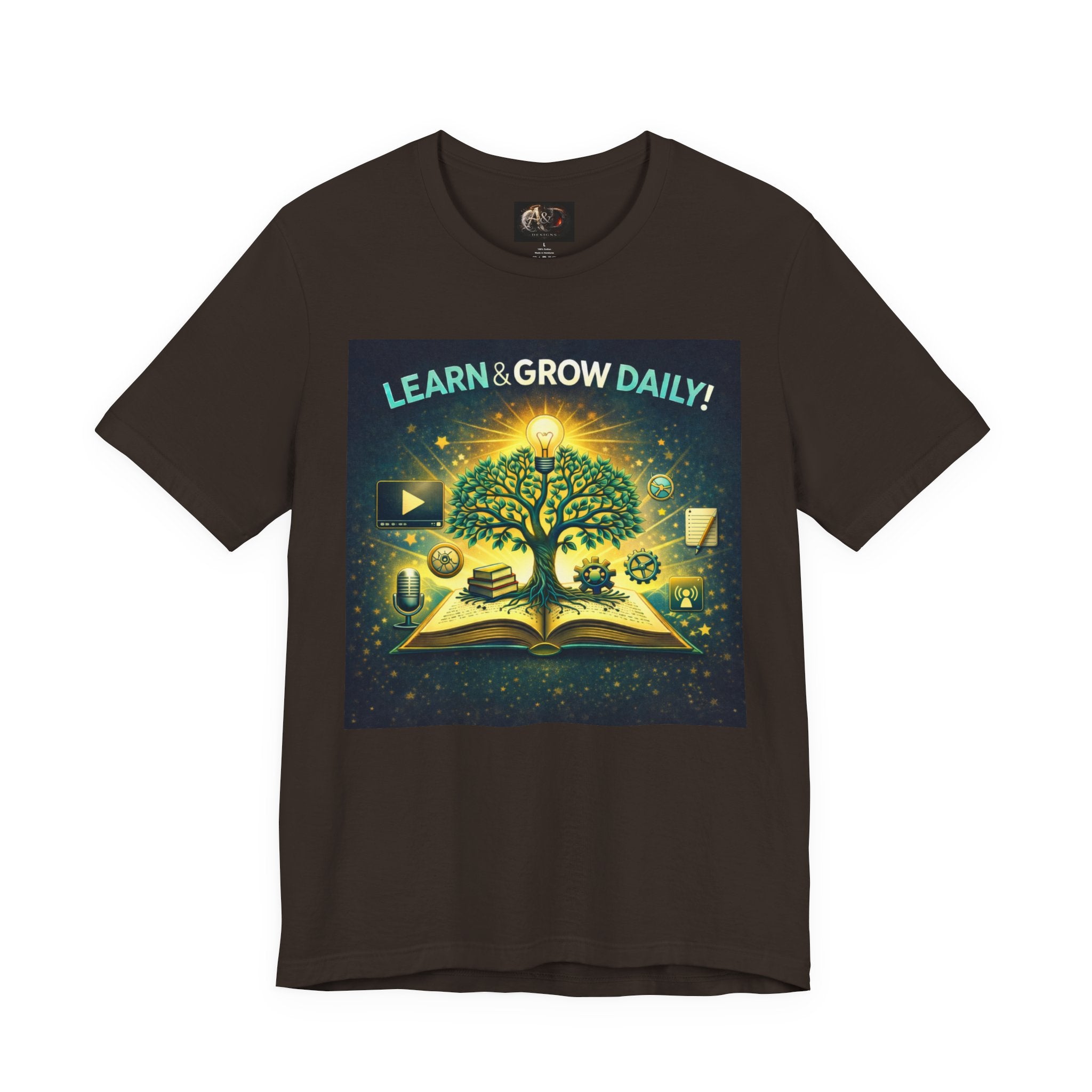 Learn and Grow Daily - One Sided - Tee