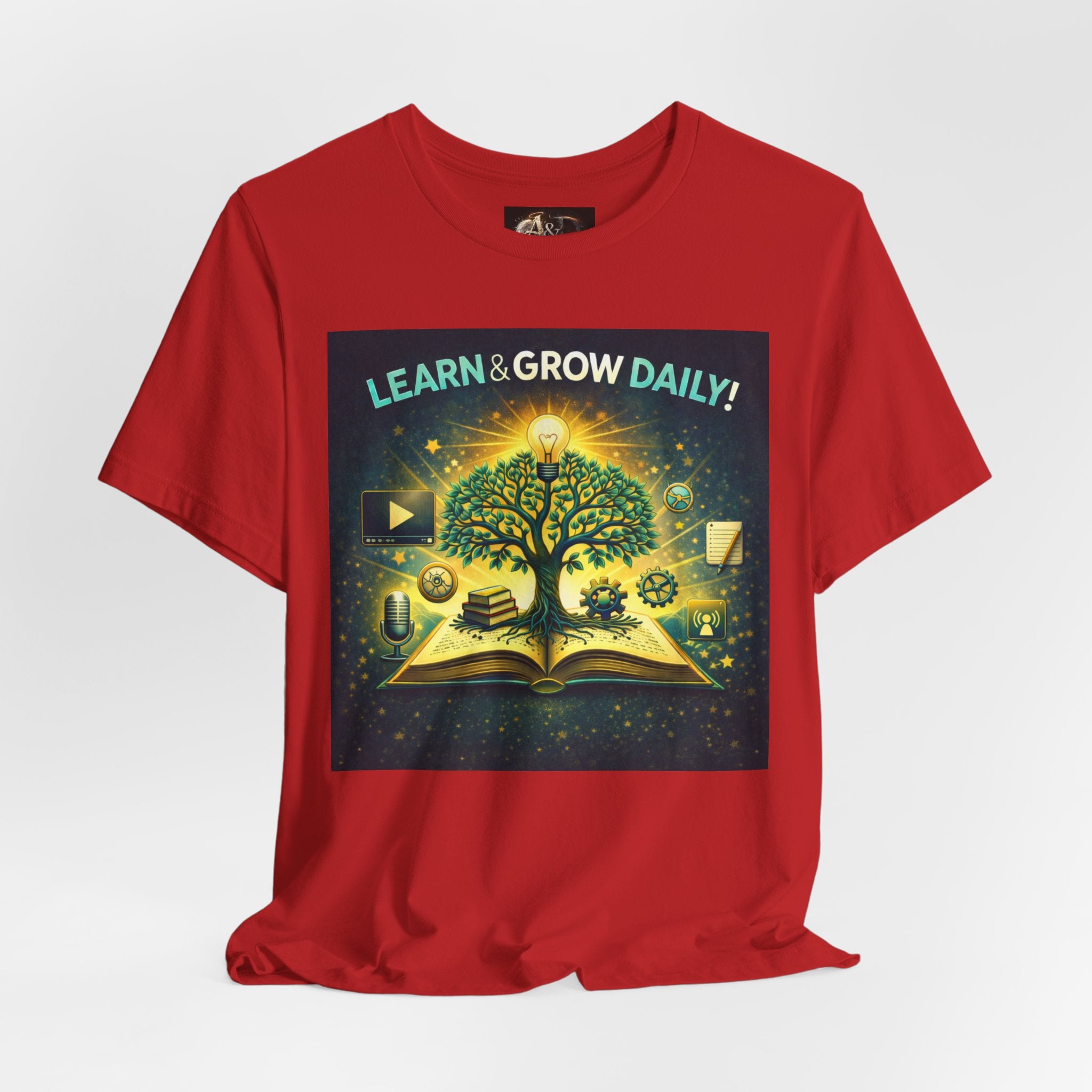 Learn and Grow Daily - One Sided - Tee