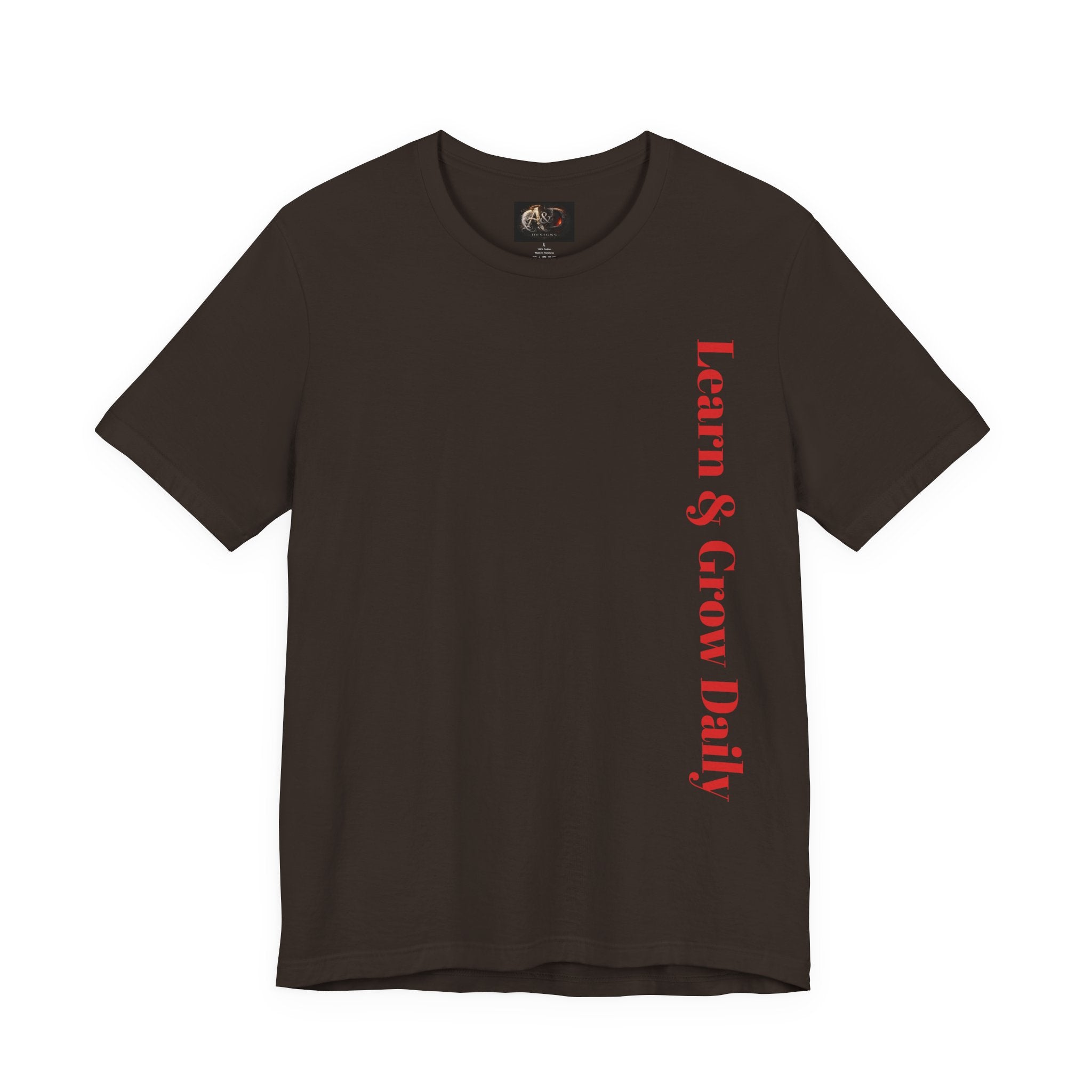 Learn and Grow Daily - Two Sided - Tee