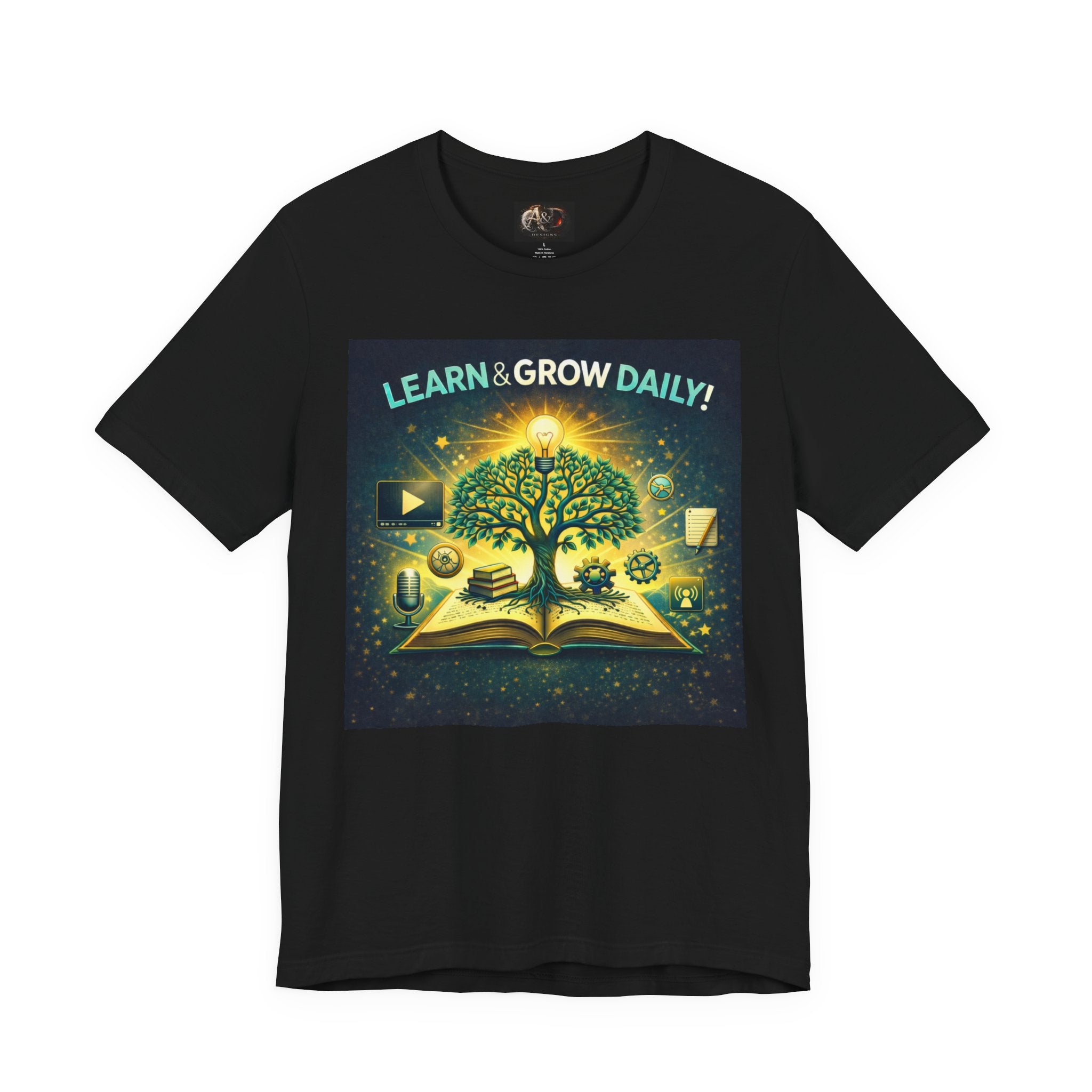 Learn and Grow Daily - One Sided - Tee