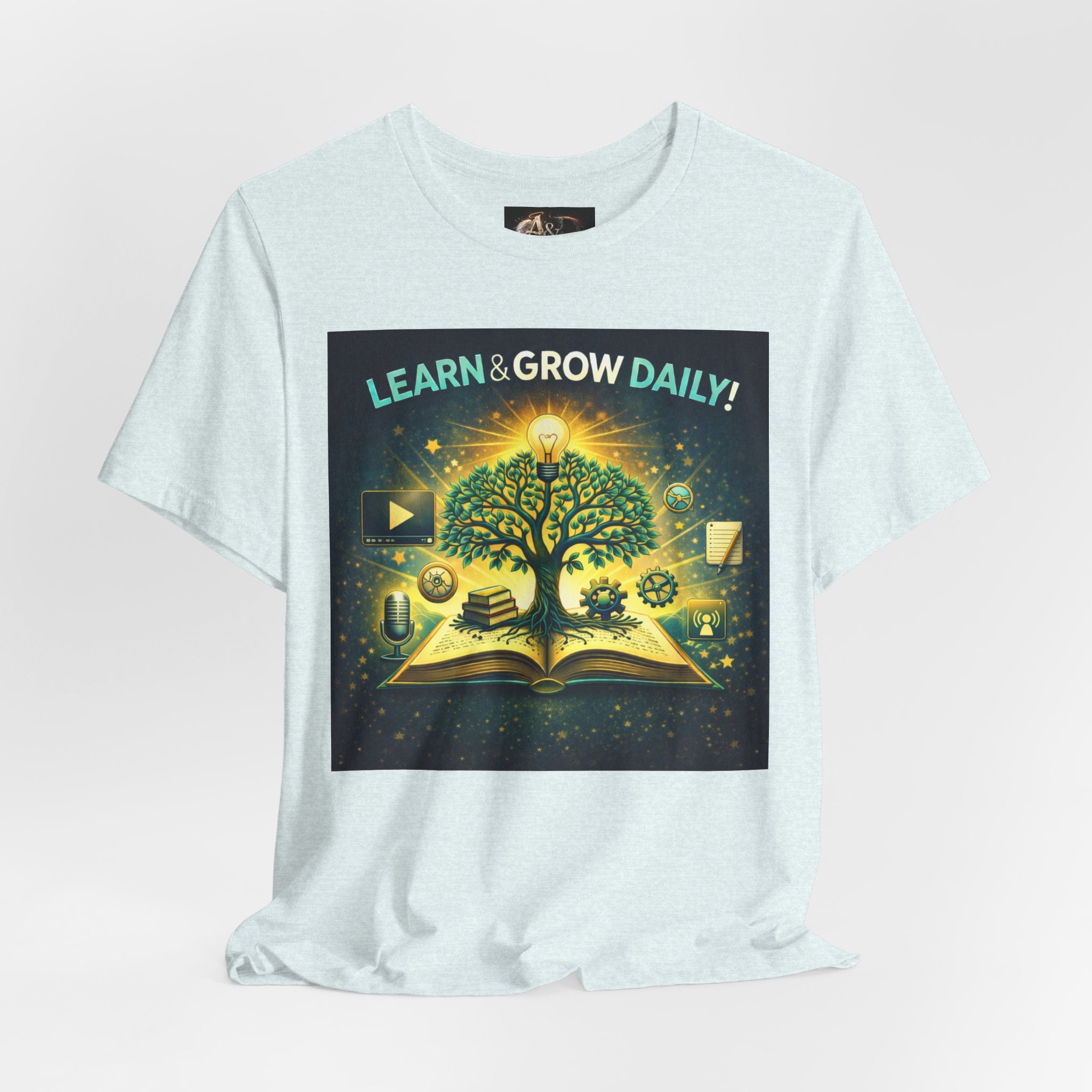 Learn and Grow Daily - One Sided - Tee