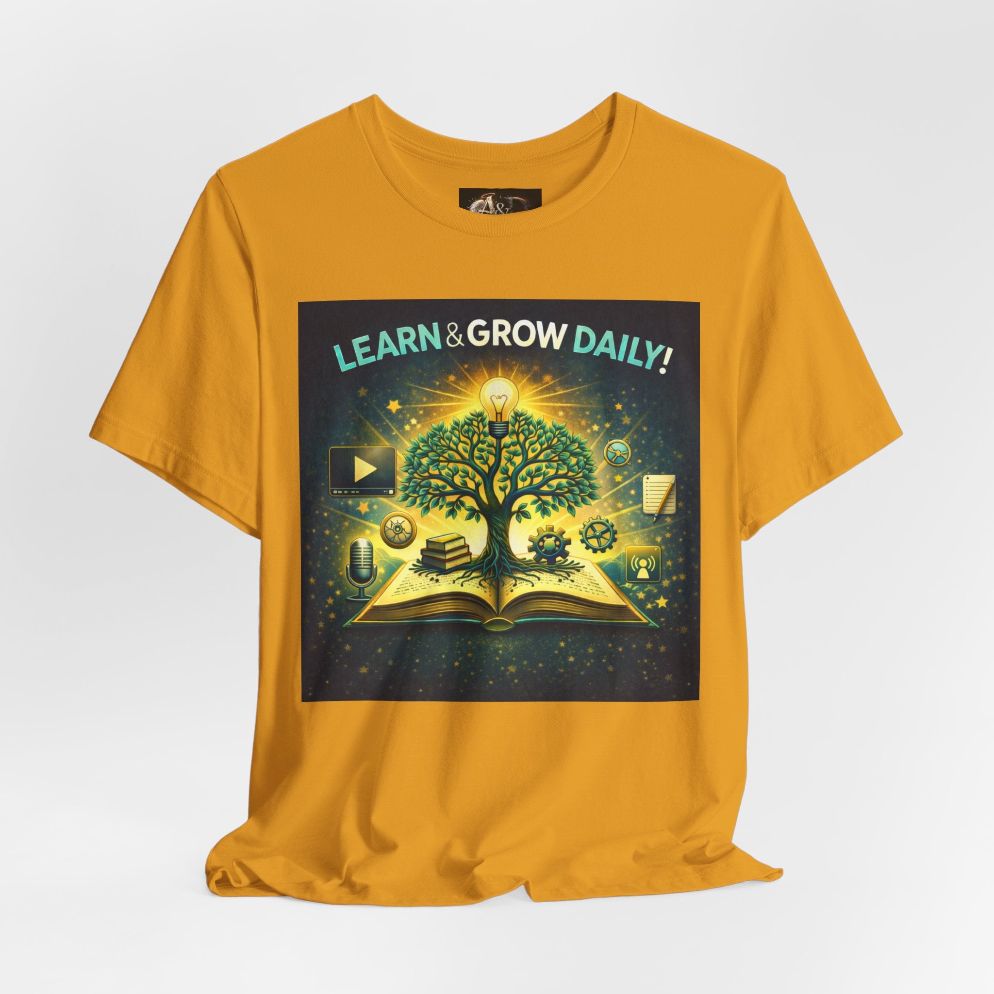 Learn and Grow Daily - One Sided - Tee