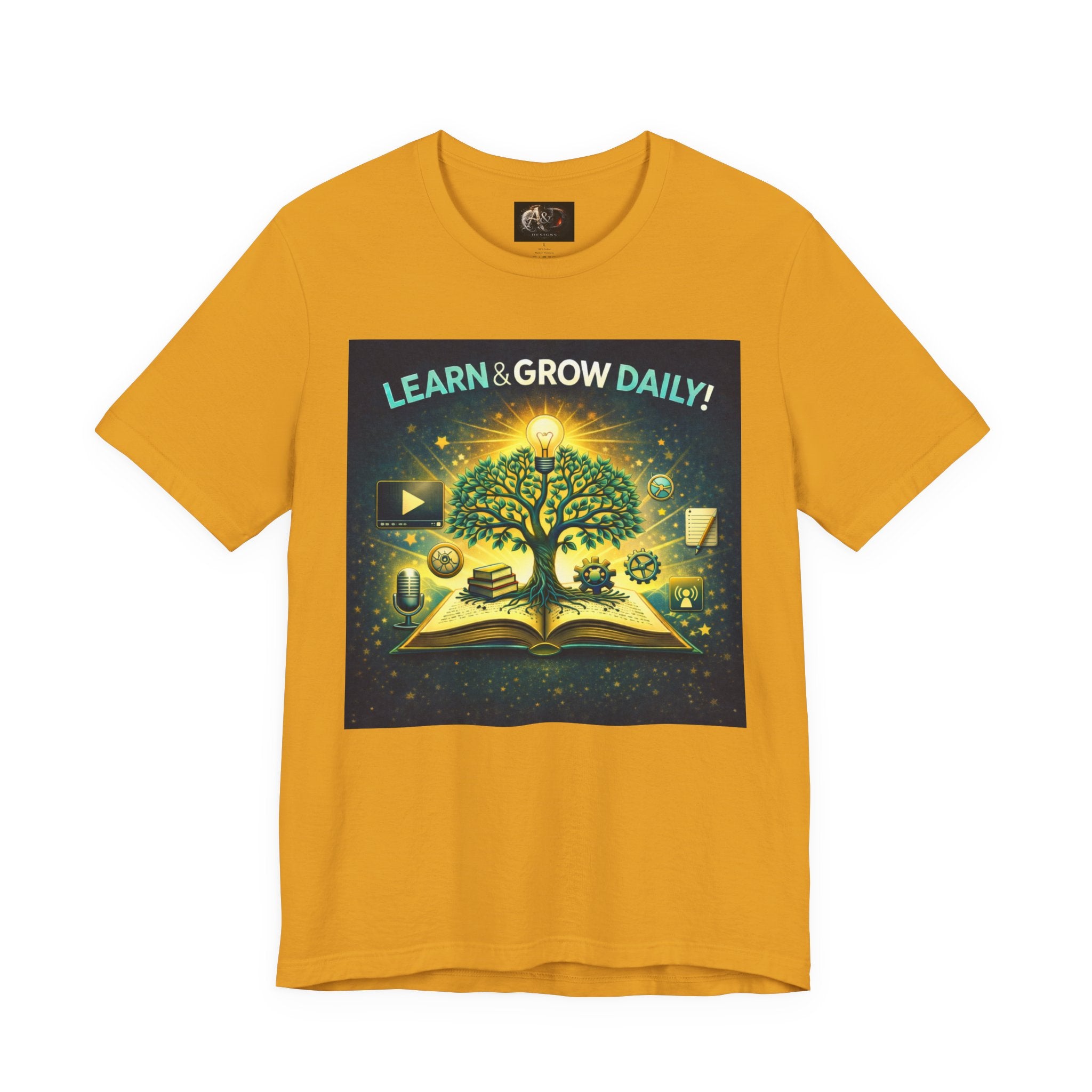 Learn and Grow Daily - One Sided - Tee