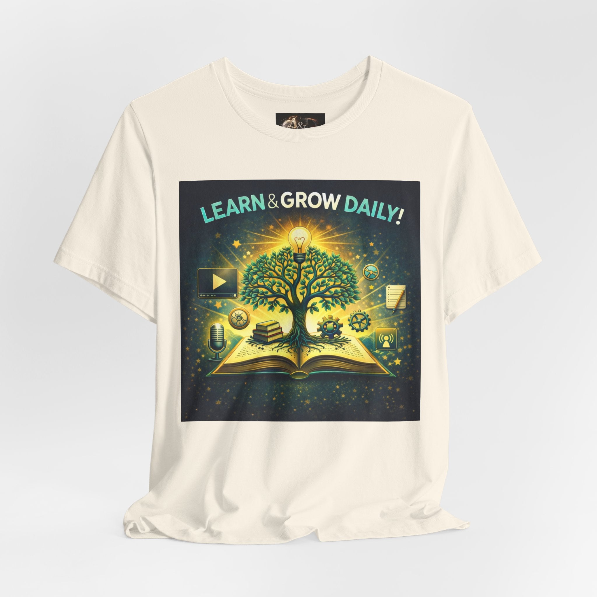 Learn and Grow Daily - One Sided - Tee