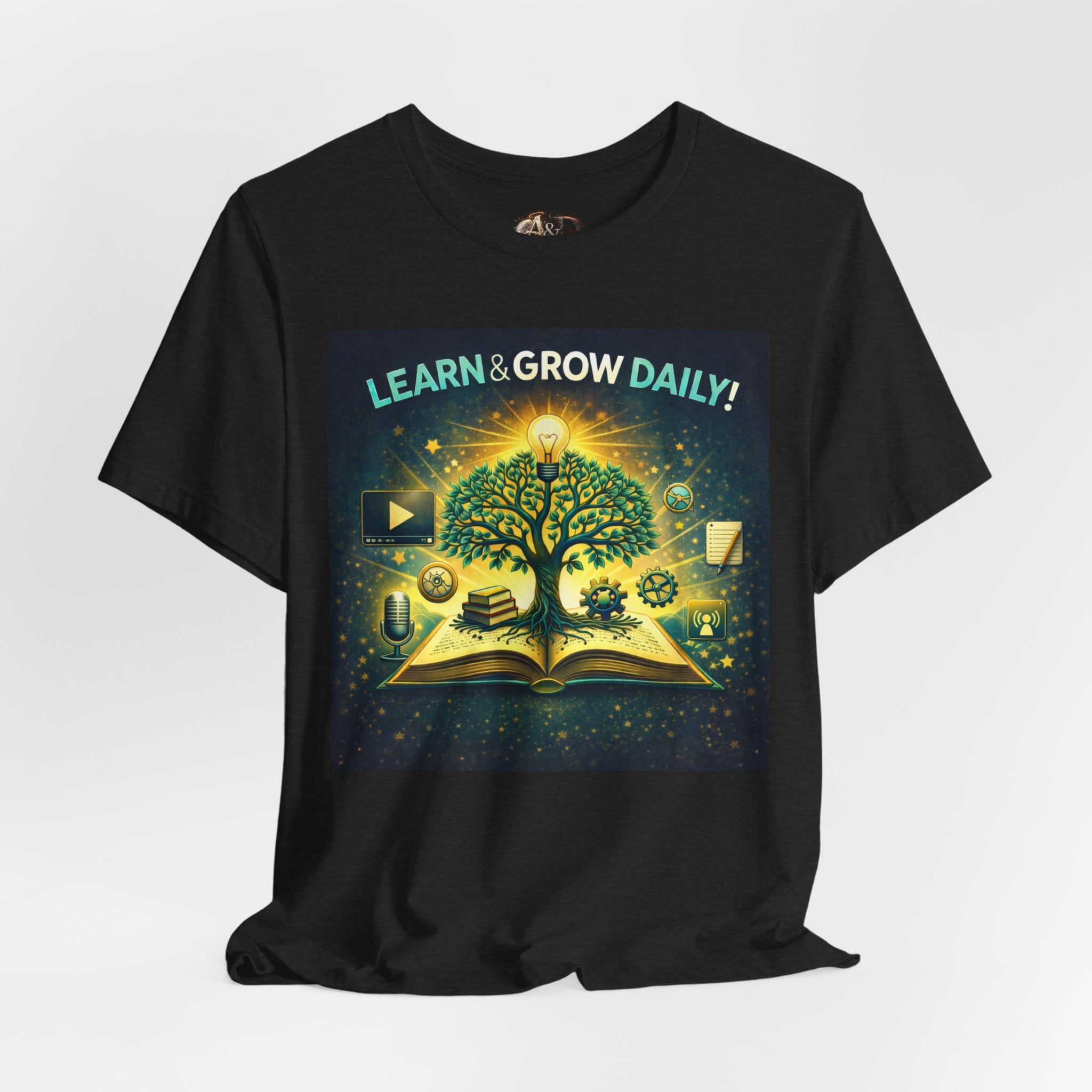Learn and Grow Daily - One Sided - Tee