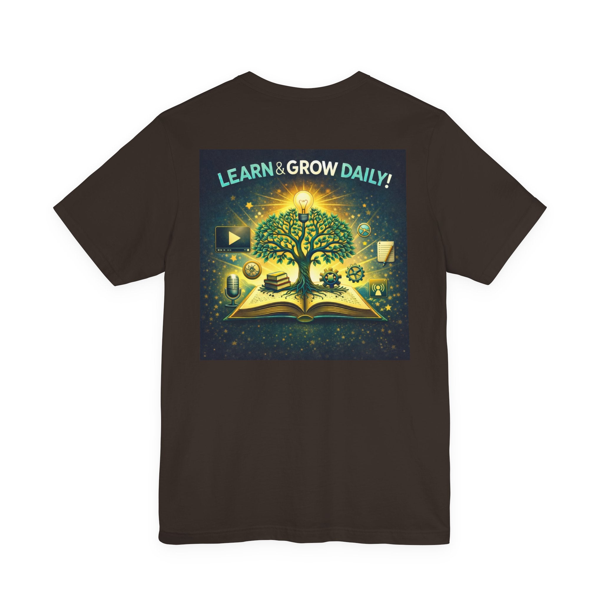 Learn and Grow Daily - Two Sided - Tee