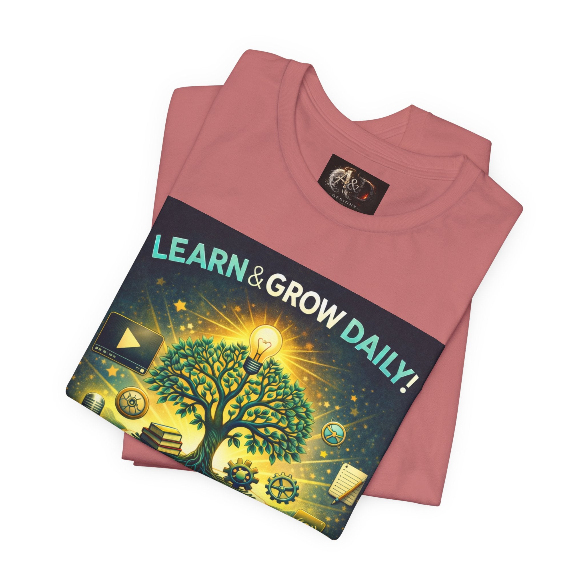 Learn and Grow Daily - One Sided - Tee