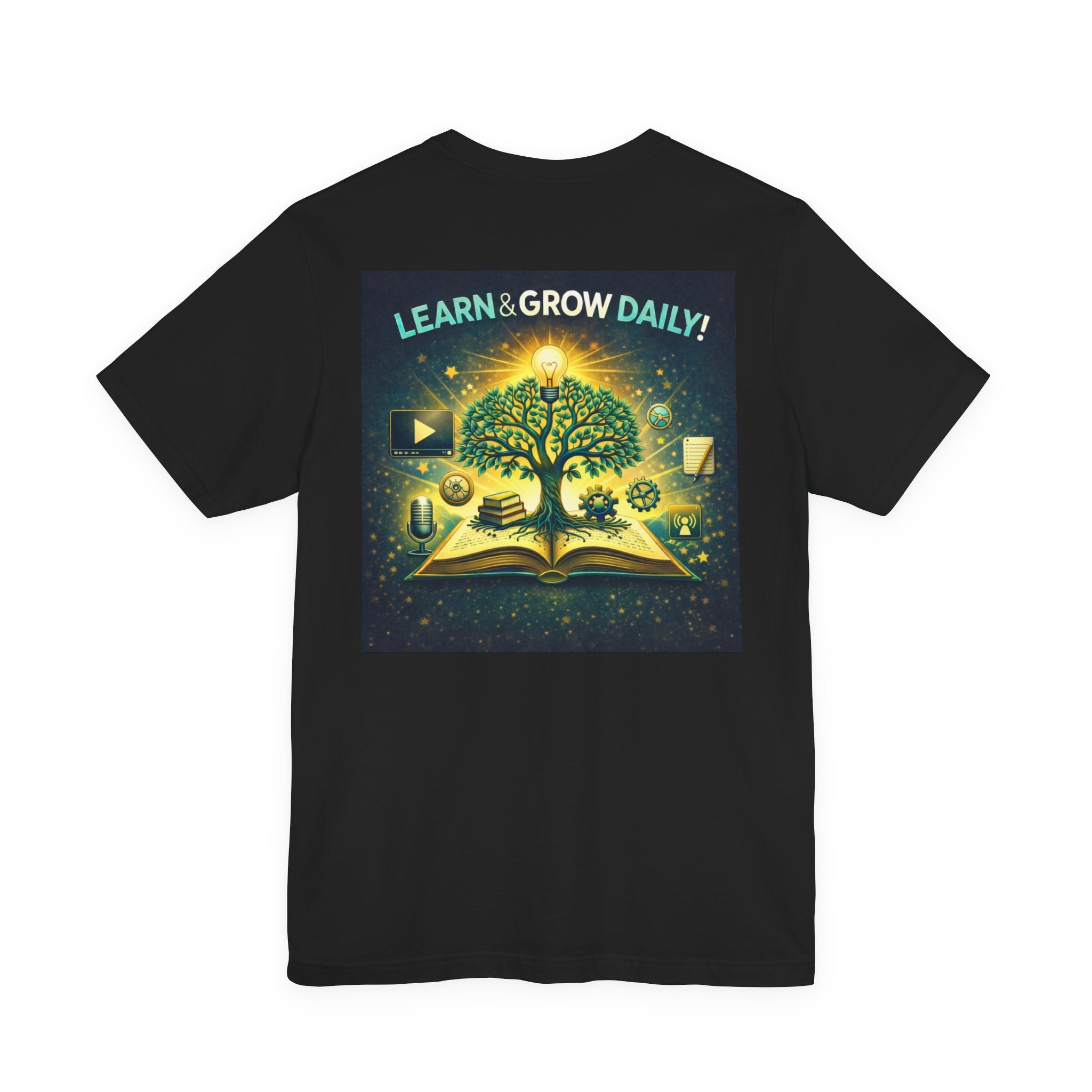 Learn and Grow Daily - Two Sided - Tee