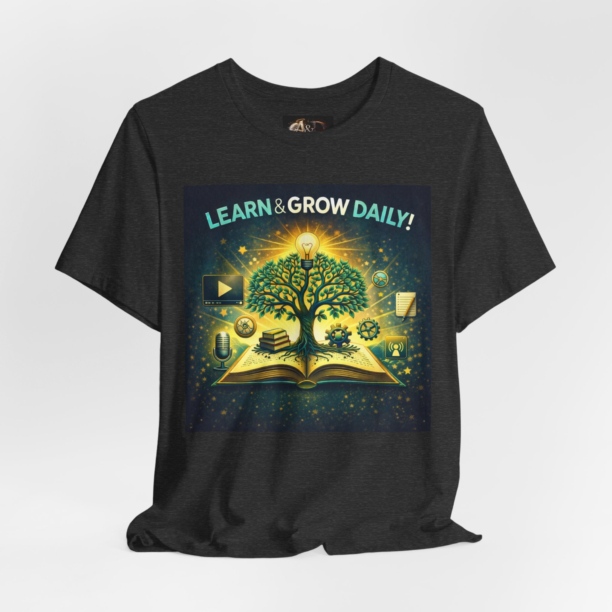 Learn and Grow Daily - One Sided - Tee