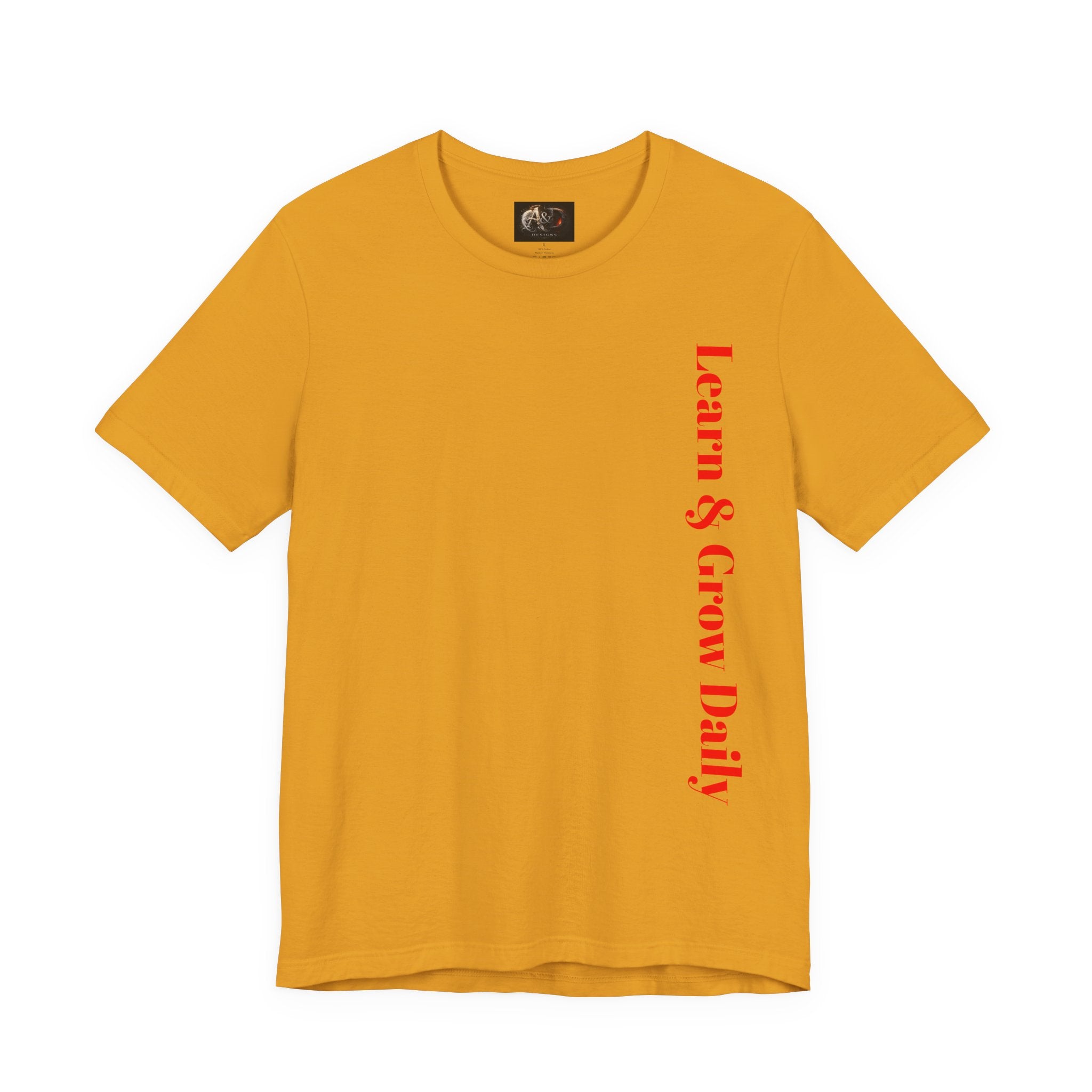 Learn and Grow Daily - Two Sided - Tee