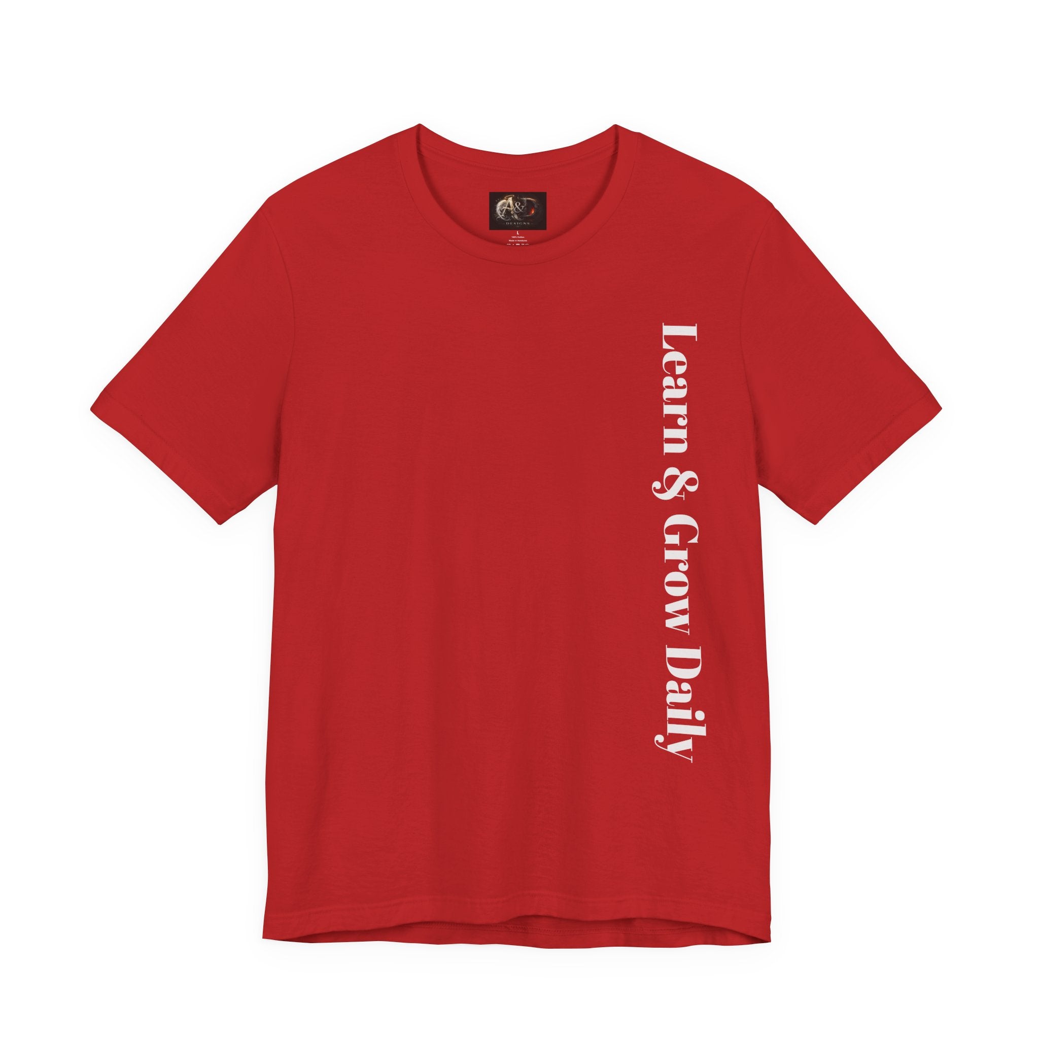Learn and Grow Daily - Two Sided - Tee