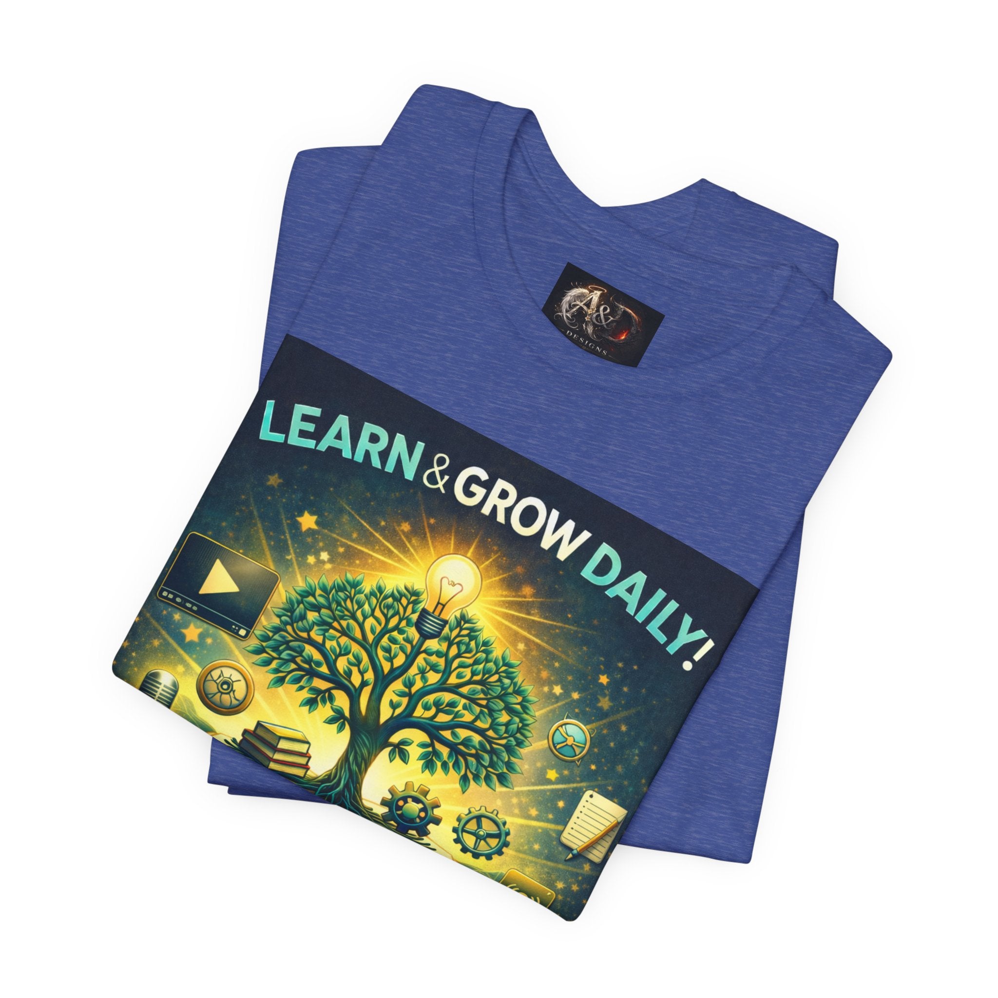 Learn and Grow Daily - One Sided - Tee