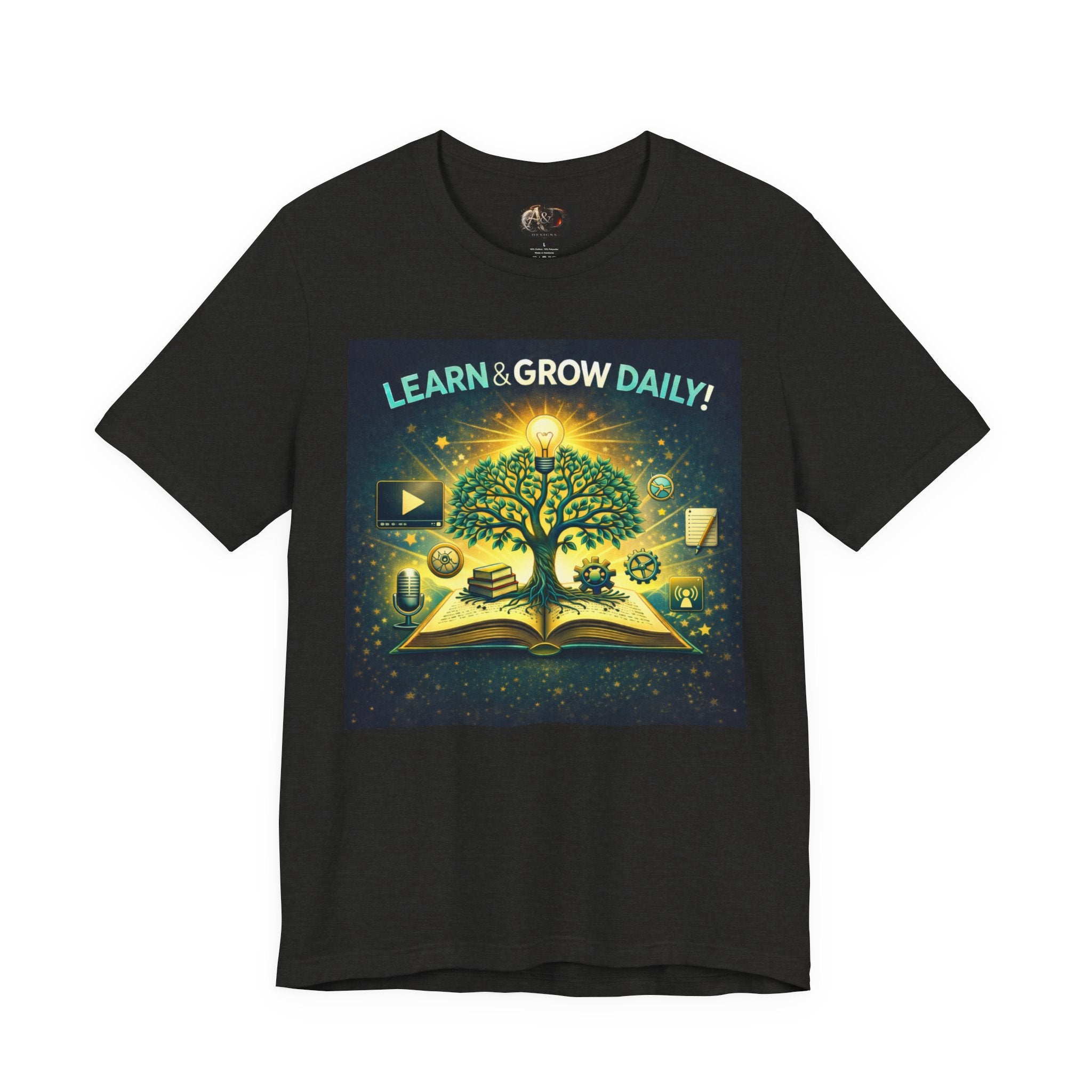 Learn and Grow Daily - One Sided - Tee