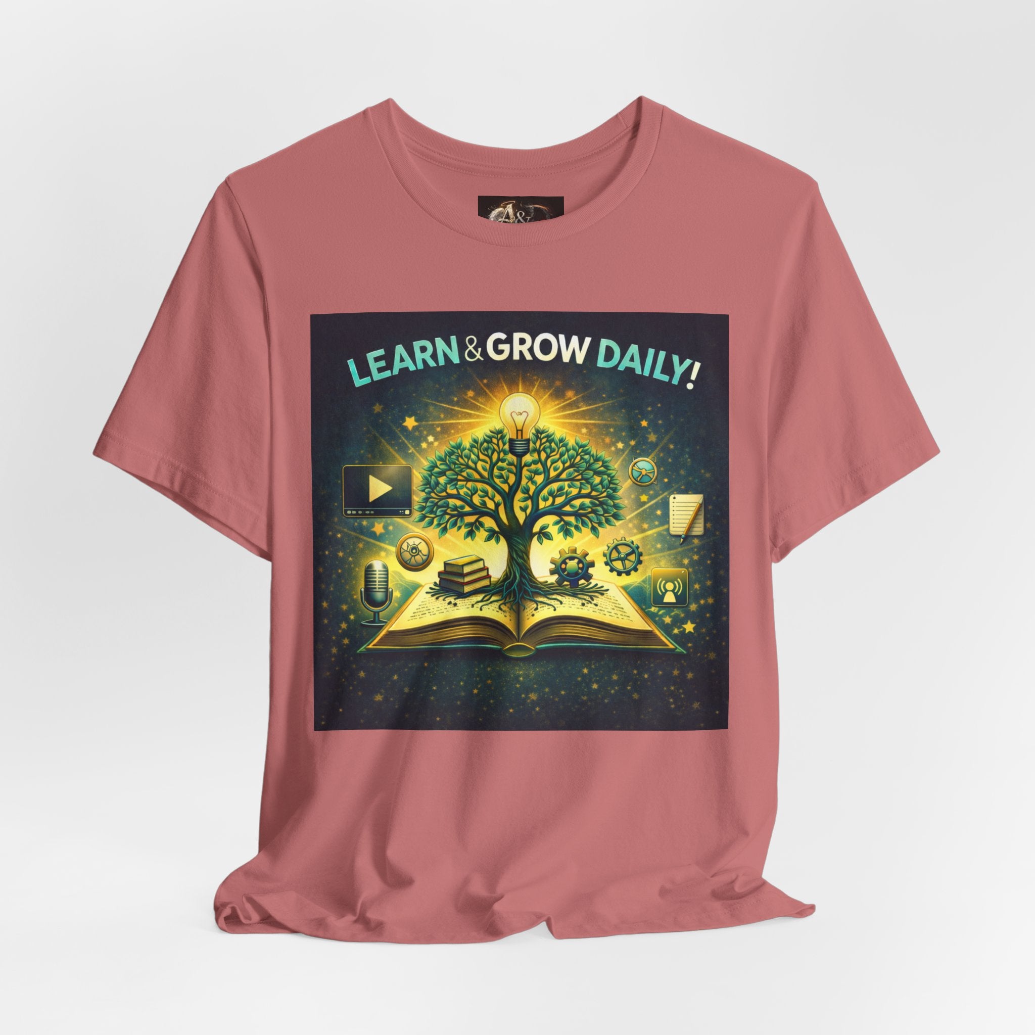 Learn and Grow Daily - One Sided - Tee