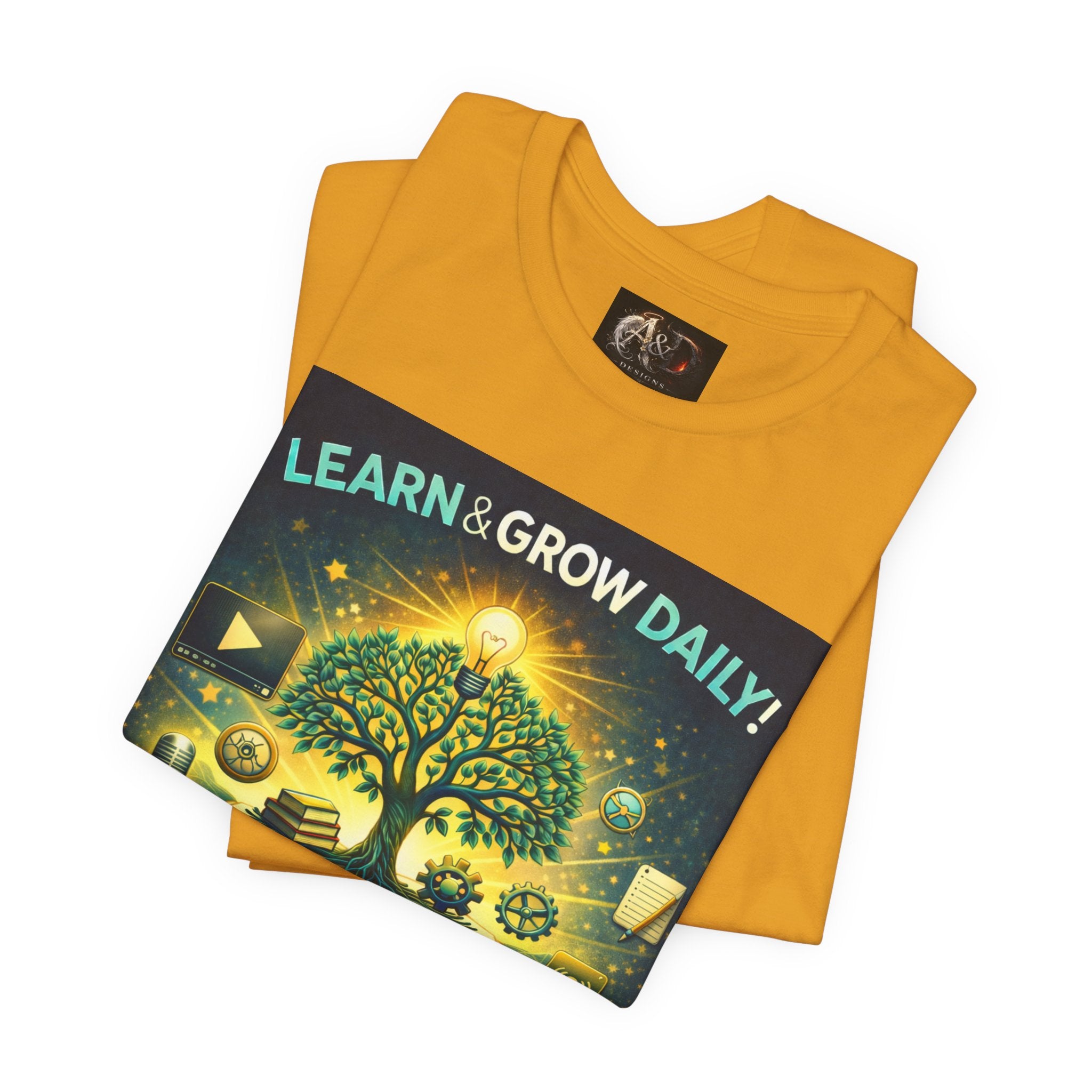 Learn and Grow Daily - One Sided - Tee