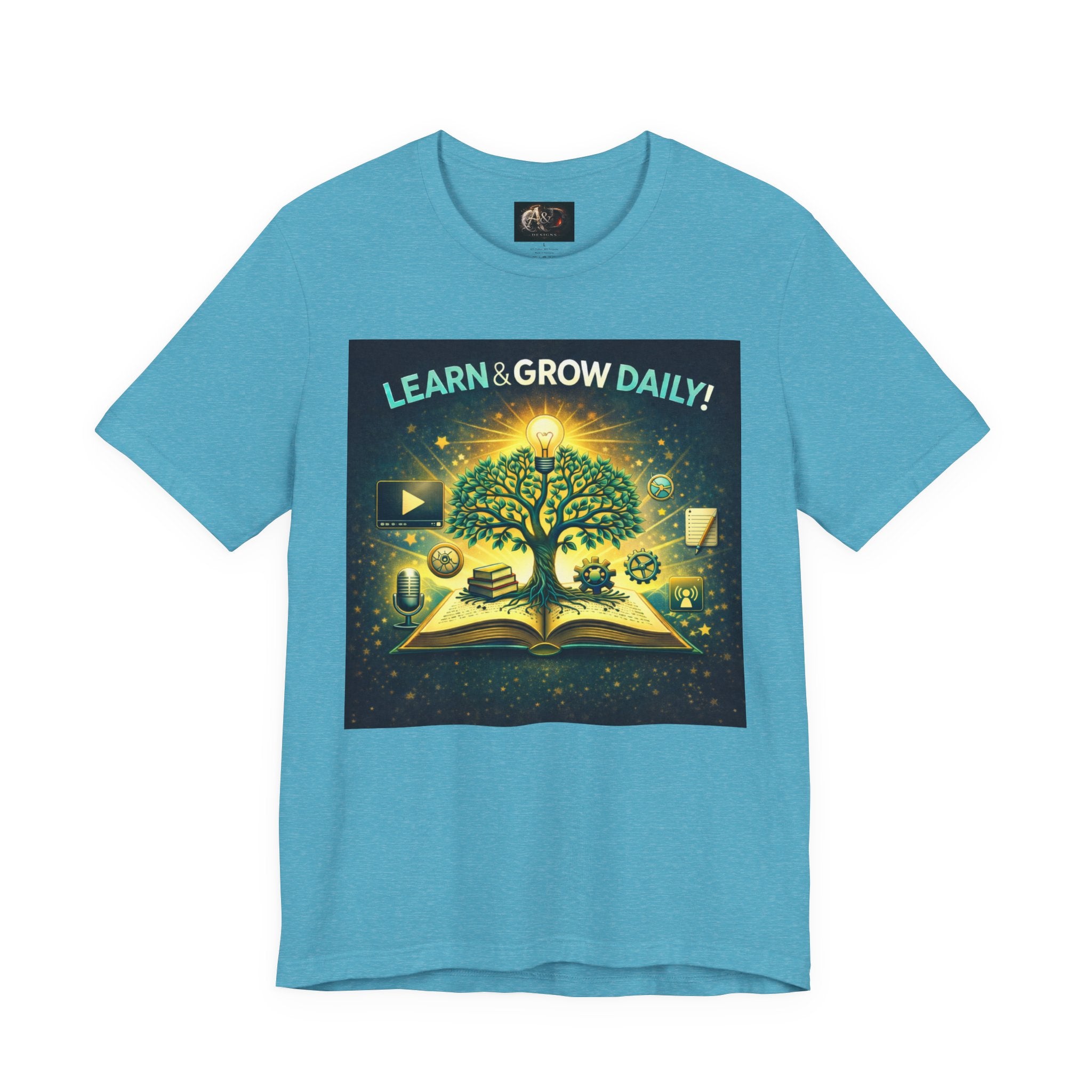 Learn and Grow Daily - One Sided - Tee