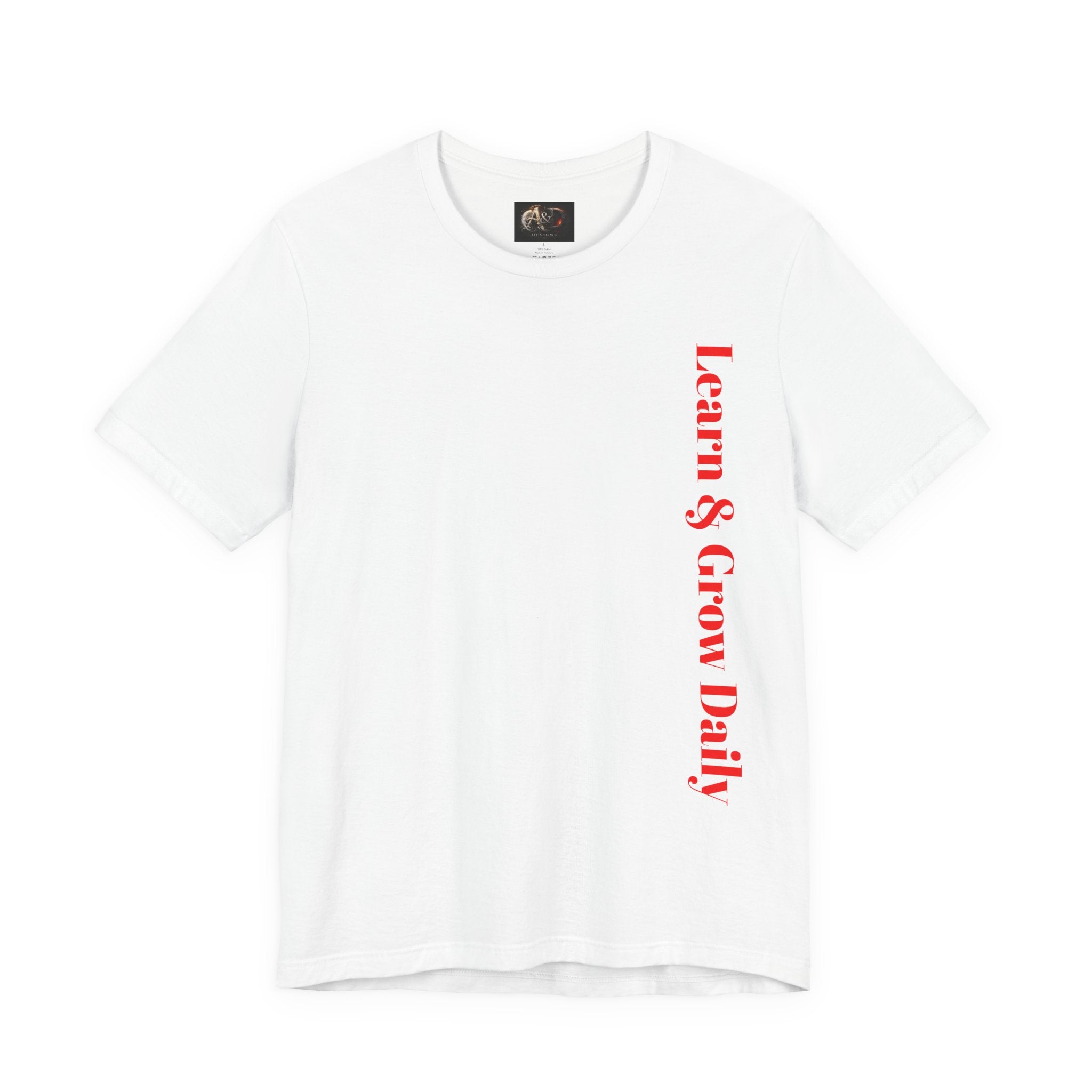 Learn and Grow Daily - Two Sided - Tee
