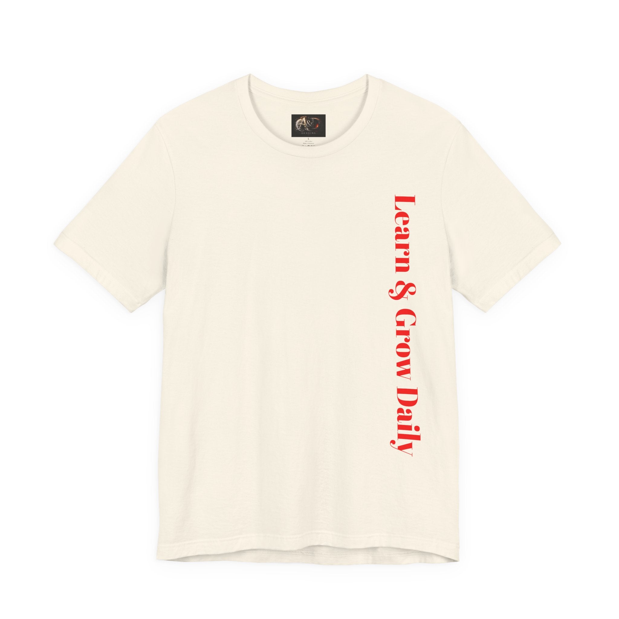 Learn and Grow Daily - Two Sided - Tee