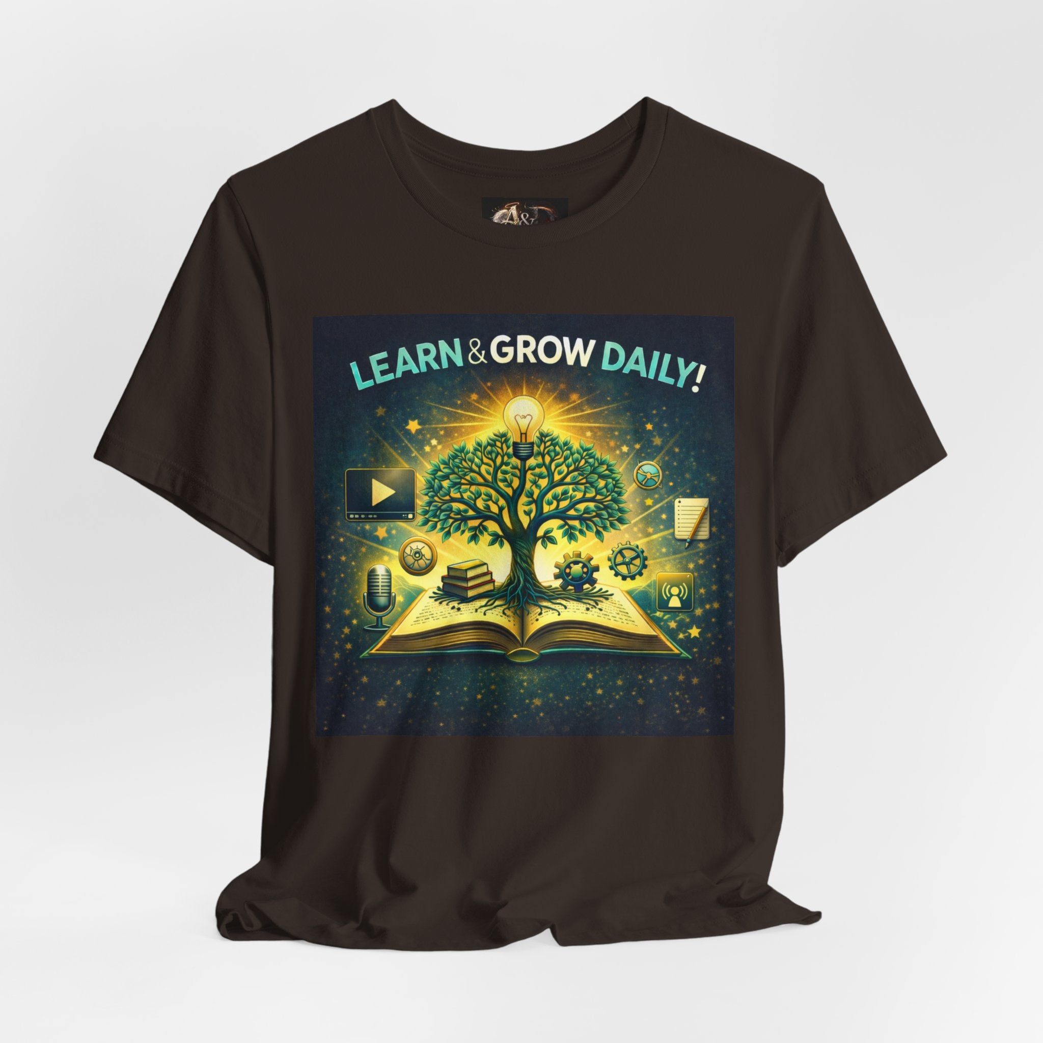 Learn and Grow Daily - One Sided - Tee