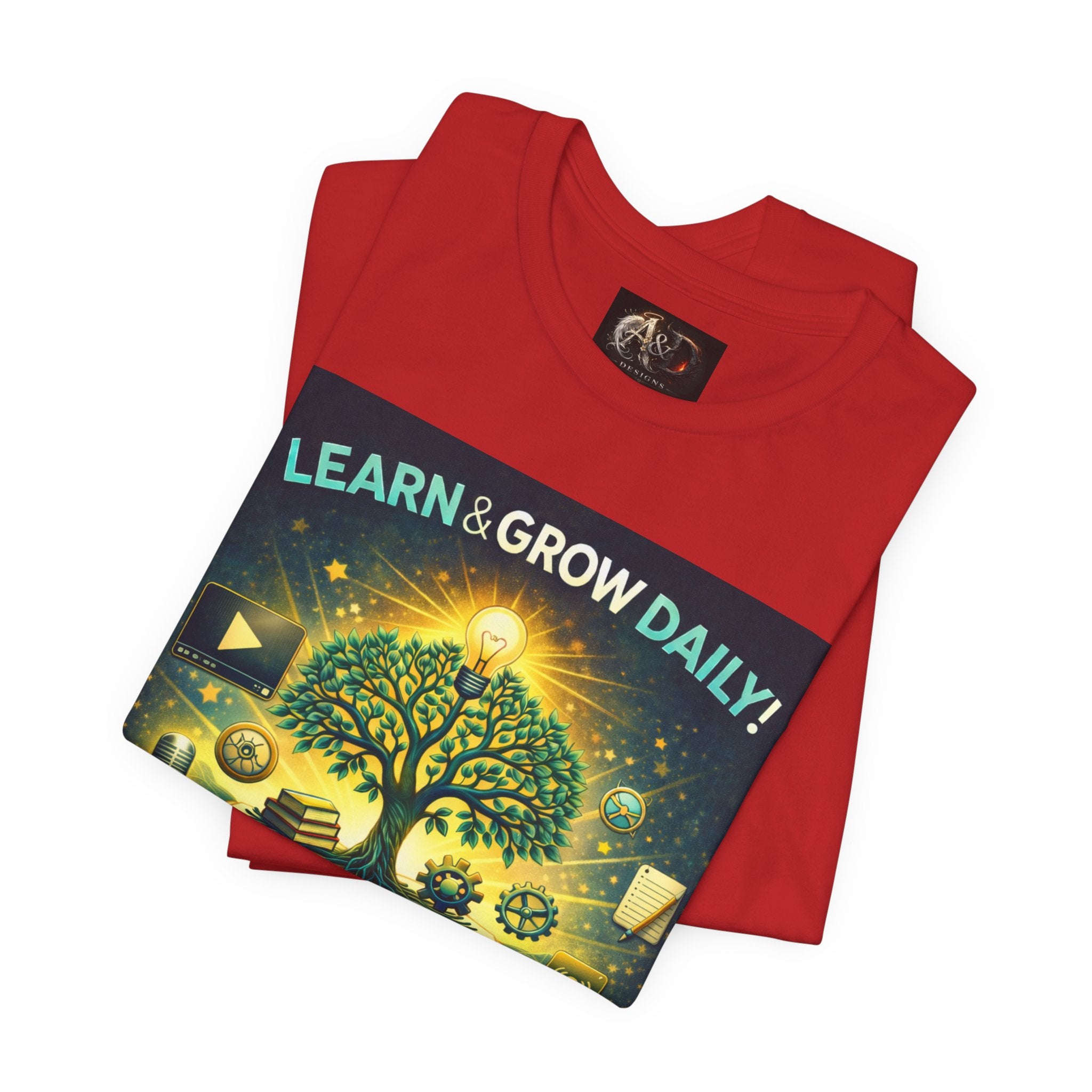 Learn and Grow Daily - One Sided - Tee